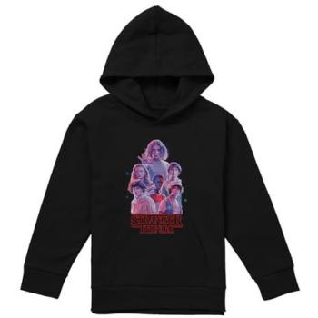 Stranger Things Youth Hoodie, Pink Glow, Navy – 7‑8 Years