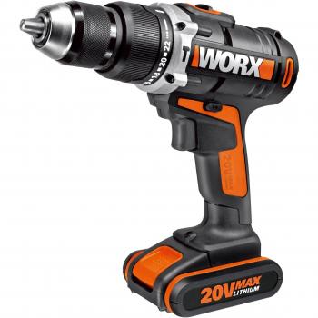 Worx WX372.1 Taladro 20 V con Batería de 2,0 Ah (Li‑Ion)