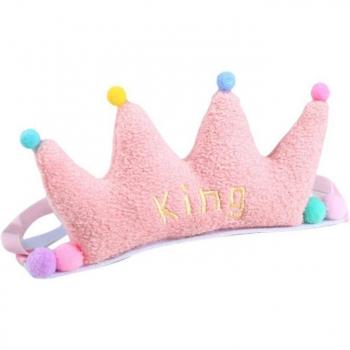 Crown Dog Christmas Party Hat