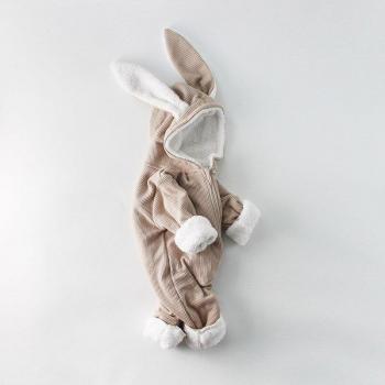 Newborn Girls Bunny Zipper Romper
