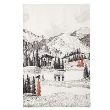 Torchon d’Angle Montagnard Noir-Blanc COUCKE
