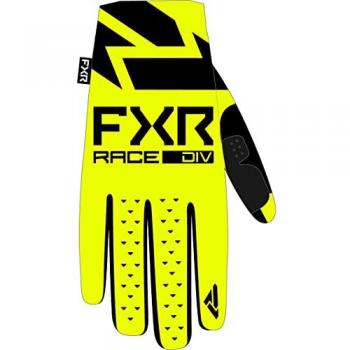 Gants de motocross FXR Pro-Fit Lite HiVis Noir Jaune M