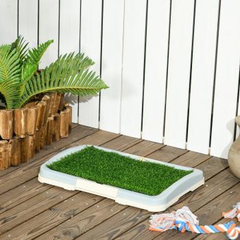 Indoor Dog Toilet with Artificial Grass and Tray 46.5 x 34cm