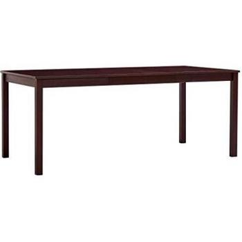 Table de salle à manger VidaXL en Pin Qualité Marron Foncé 180 x 90 x 73 cm