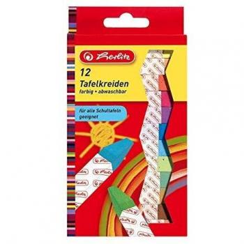 Herlitz Craies de tableau colorées Inh.12 (08648206)