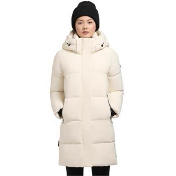 Khujo Damenjacke Haya Matt-YM, Steppmantel in Weiß, XL