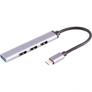 Shiverpeaks ® BASIC-S USB-C 3.0 Hub, 4-fach, ALU, slim