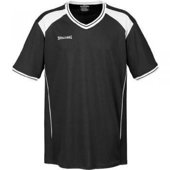 T-shirt de tir Spalding pour homme noir et blanc taille XL