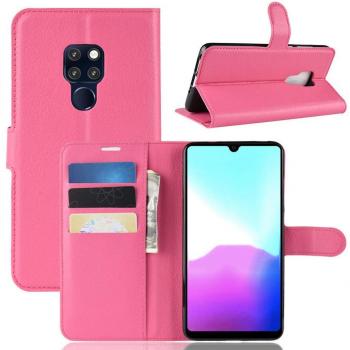 Foldable Pink Leather Wallet & Protective Case for Huawei Mate 20