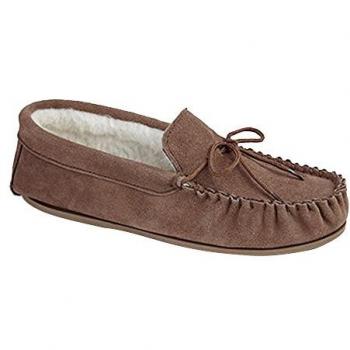 Mocasín Pantufla Forrada de Lana para Hombre