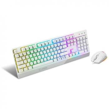 MSI Vigor GK30 Combo White Mechanical Gaming Keyboard + Clutch GM11 Gaming Mouse