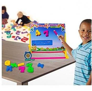 Tableau éducatif magnétique avec marqueur, craie et chiffres