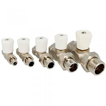 Régulateur de radiateur Heimeier 0122-05.500 DN 32, droite, finition bronze nickelé, préréglage