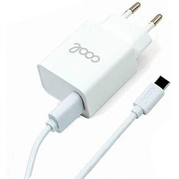 Adaptateur secteur USB Type-C 3A avec charge rapide blanc