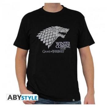 T-shirt homme Game of Thrones Winter is coming noir