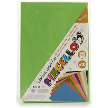 Grün Moosgummi Papier Set 10 Stück – 30 cm × 2 cm × 20 cm