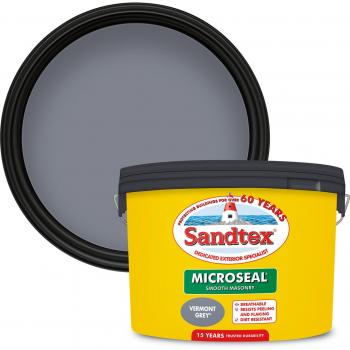 Sandtex Microseal Ultra Smooth Weatherproof Masonry Paint