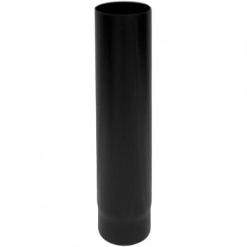 Canalisation de fumée 1 m – poêle à bois DN 125, finition noire, tolérance 600 °C, label CE, origine italienne