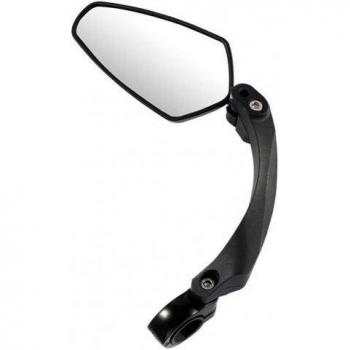 Wide Angle Rear View Mirror for Bikes with Adjustable Base