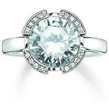 Signature Line Weißer Solitärring – Thomas Sabo, 925 Sterling Silber