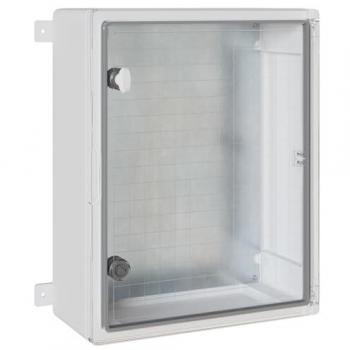 Armoire ABS de contrôle gris, 40 × 17,5 × 50 cm, étanche IP65