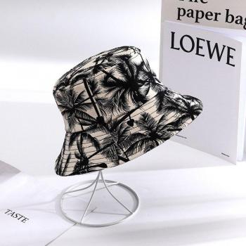Badinka Women's Fisherman Hat with Coconut Tree Print