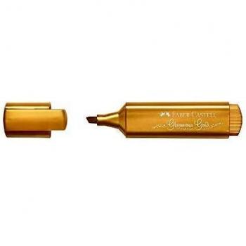 Stylo marqueur Faber-Castell 1546 Textliner Metallic Gold Black