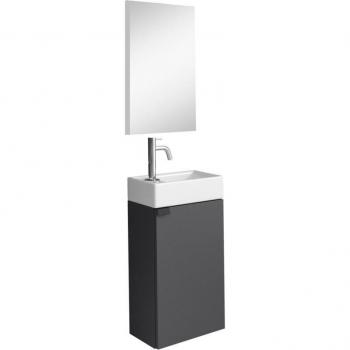 Mobili di Bagno Apollo Specchio 40x22 cm, Antracite – Badplaats