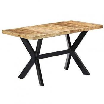 VidaXL Solid Rough Mango Wood Dining Table