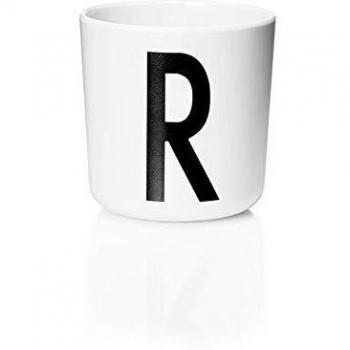Melaminbecher mit Buchstabe R – Design von Arne Jacobsen