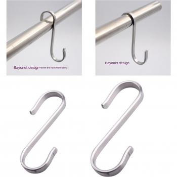 Dual‑Purpose Stainless Steel Hanger & Railing Hook