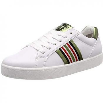 MARCO TOZZI Damen Sneaker 2-2-23702-32, Weiß/Grün