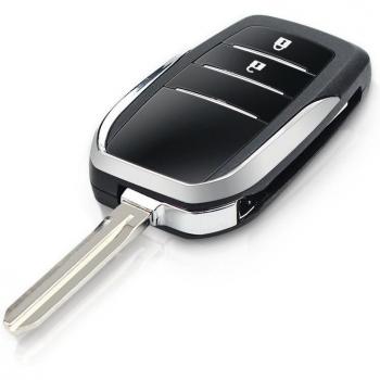 KEYYOU Folding Key Case for Toyota Highlander, Corolla, RAV4, Avalon, Tacoma