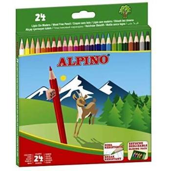 Boîte de 24 crayons multicolores Alpino AL010658