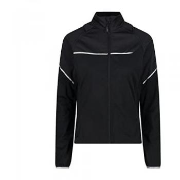CMP Women's Black Softshell Jacket with Zip-Off Sleeves