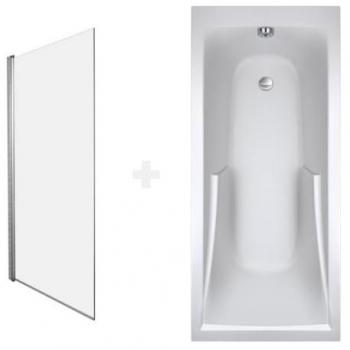 Pack Baignoire droite JACOB DELAFON Corvette confort 170 x 75 Acrylique renforcé