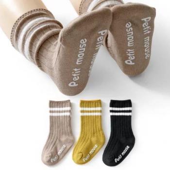 Lot de chaussettes hautes antidérapantes pour bébé fille