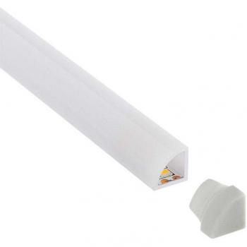 Kit de perfil plástico ROD IP68 para tiras LED, 2 metros