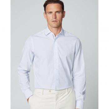Camisa de Hombre Hackett Rayas Finas Azul