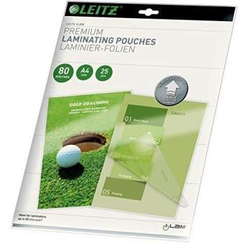 Leitz 74790000 A4 UDT iLAM 80 Micron Pouch 25Pk 27729J