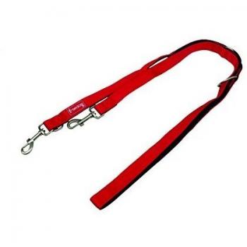 Freedog Padded Dog Leash Red