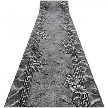 RugsX Grey Floral Runner