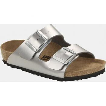 Birkenstock Arizona Kids Metallic Silver Sandals