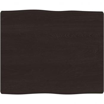 VidaXL Rustic Dark Brown Table Top 60x50x(2-4) cm