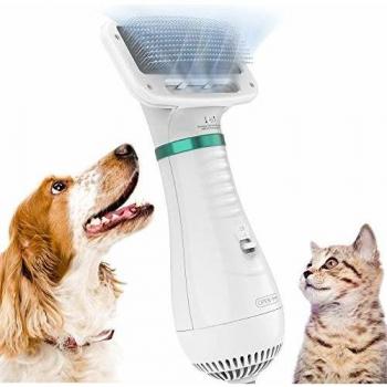 Dual-Gear Temperature Dog Cat Grooming Brush