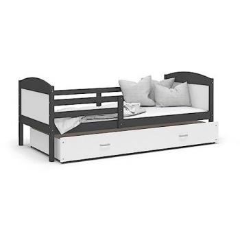 Lit Enfant Mateo 90x190 avec Sommiers Tiroir et Matelas en Mousse de 7cm