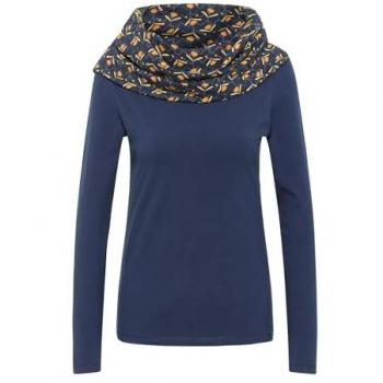Tranquillo Bio-Langarmshirt mit Kragen, garland, Gr. S