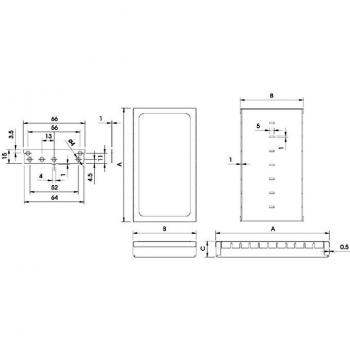 Case Modulabile RFI 82,5 x 68 x 17 mm