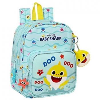 Mochila Guarderia Adapt.Carro C/Bolsillo Baby Shark Beach Day 22X27X10Cm