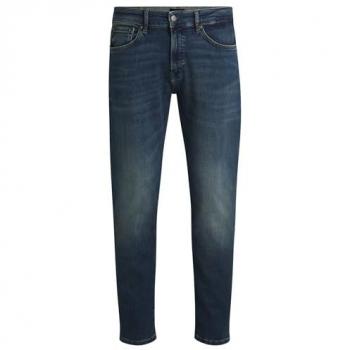 Pantalones de Cuero BOSS Re.Maine Azul Denim